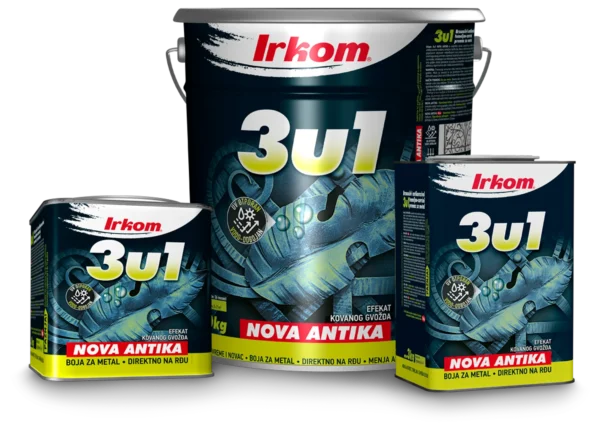 3u1 NOVA ANTIKA - EFEKAT KOVANOG GVOŽĐA - Crna - Slika 3