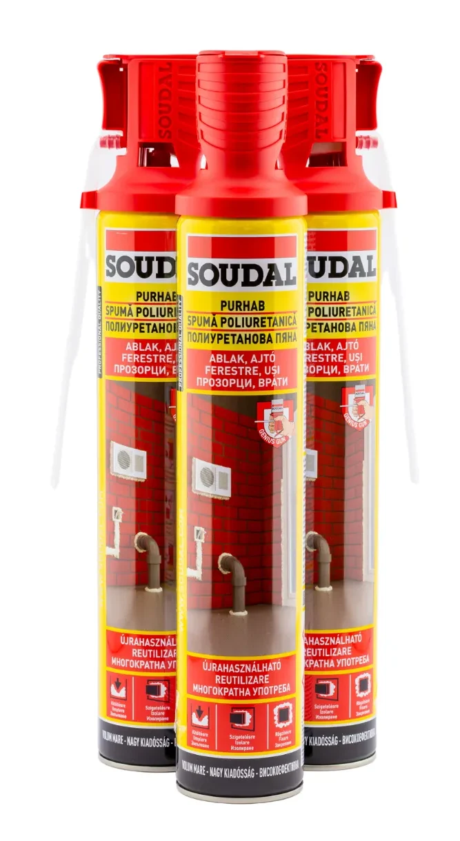 Zovex pur pena niskoekspanziona Soudal genius gun 750ml